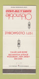 Matchbook Cover - 1971 Oldsmobile Woodbury NJ 30 Strike