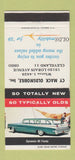 Matchbook Cover - 1959 Oldsmobile 88 Fiesta Cleveland OH Cy Mack 30 Strike