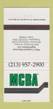 Matchbook Cover - MCBA Mini Computer Montrose CA 30 Strike