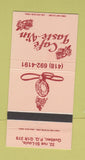 Matchbook Cover - Cafe Taste Vin Quebec QC 30 Strike