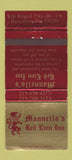 Matchbook Cover - Mannello's Red Lion Inn Bensalem PA 30 Strike