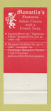 Matchbook Cover - Mannello's Red Lion Inn Bensalem PA 30 Strike