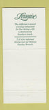 Matchbook Cover - The Jefferson Hotel Richmond VA 30 Strike