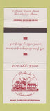 Matchbook Cover - Parkside Restaurant Bar Harbor ME 30 Strike