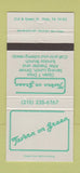 Matchbook Cover - Tavern on the Green Philadelphia PA 30 Strike
