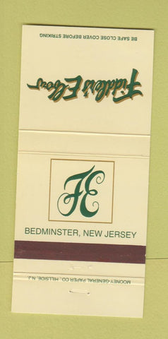 Matchbook Cover - Fiddler's Elbow Bedminster NJ 30 Strike