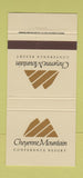 Matchbook Cover - Cheyenne Mountain Conference Resort Colorado Springs 30 Strike