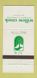 Matchbook Cover - Willow Creek Apartments Kansas City? 30 Strike