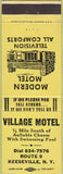 Matchbook Cover - Village Motel Keeseville NY