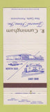 Matchbook Cover - R Cunningham Funeral Home New Castle PA 30 Strike
