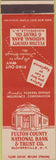 Matchbook Cover - Fulton County Bank Gloversville NY