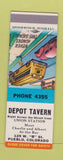 Matchbook Cover - Depot Tavern Pueblo Colorado SAMPLE