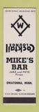 Matchbook Cover - Mike's Bar Owatonna MN SAMPLE