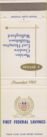 Matchbook Cover - First Federal Meriden Cheshire Middletown