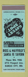 Matchbook Cover - Ross & Mayfield's Santa Fe Tavern Kansas City MO SAMPLE
