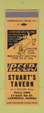 Matchbook Cover - Stuart's Tavern Lawrence KS low phone # SAMPLE