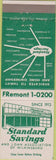 Matchbook Cover - Standard Savings Wilkinsburg PA?