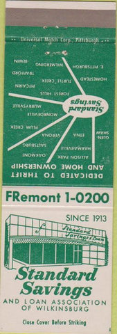 Matchbook Cover - Standard Savings Wilkinsburg PA?