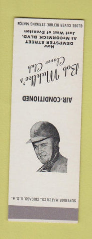 Matchbook Cover - Bob Muhlke's Clover Club Evanston Skokie IL SAMPLE