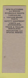 Matchbook Cover - Truck Equipment Safety Station Monmouth IL low phone # SAMPLE