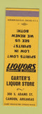 Matchbook Cover - Carter's Liquor Store Camden AR SAMPLE