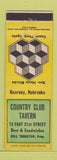 Matchbook Cover - Country Club Tavern Bill Thurson Kearney NE