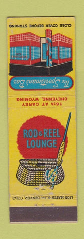 Matchbook Cover - Sportsman's Bar Cheyenne WY Rod & Reel Lounge