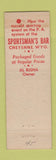 Matchbook Cover - Sportsman's Bar Cheyenne WY Rod & Reel Lounge