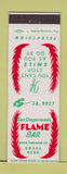 Matchbook Cover - Ken Dagerman's Flame Bar Omaha NE