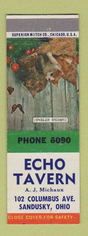 Matchbook Cover - Echo Tavern Sandusky OH