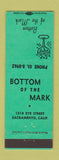 Matchbook Cover - Bottom of the Mark Sacramento CA bar