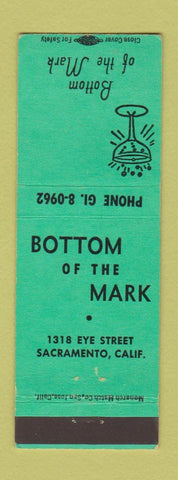 Matchbook Cover - Bottom of the Mark Sacramento CA bar