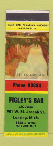 Matchbook Cover - Figley's Bar Lansing MI