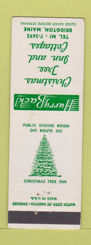 Matchbook Cover - Christmas Tree Inn Cottages Bridgton ME