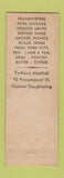 Matchbook Cover - Farmer Kern's State o Maine Pork Portland ME 1954