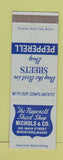 Matchbook Cover - Pepperell Sheet Shop Biddeford ME