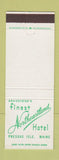 Matchbook Cover - Northeastland Hotel Presque Isle ME