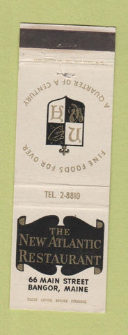 Matchbook Cover - New Atlantic Restaurant Bangor ME WEAR