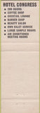 Matchbook Cover - Hotel Congress Pueblo CO