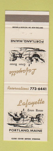 Matchbook Cover - Lafayette Town House Portland ME
