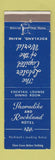 Matchbook Cover - Thorndike Rockalnd Hotel Rockland ME