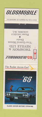 Matchbook Cover - 1965 Oldsmobile Thomson Neville Golden BC