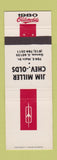 Matchbook Cover - Jim Miller Chevrolet Oldsmobile Genoa IL 1980