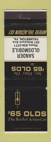 Matchbook Cover - 1965 Oldsmobile Sander Palmerton PA