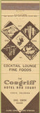 Matchbook Cover - Cosgriff Hotel Craig CO