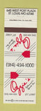 Matchbook Cover - Ozzie's Restaurant St Louis MO Smith Cardinals baseball