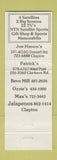 Matchbook Cover - Ozzie's Restaurant St Louis MO Smith Cardinals baseball
