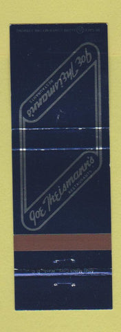 Matchbook Cover - Joe Theismann's Dorsey MD Alexandria VA Redskins football