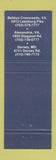 Matchbook Cover - Joe Theismann's Dorsey MD Alexandria VA Redskins football