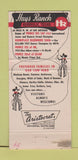Matchbook Cover - Hays Ranch Kerrville TX Aberdeen Angus Cattle 30 Strike